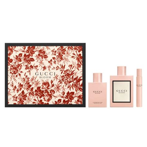 gucci 3-piece bloom eau de parfum set|Gucci perfume bloom gift set.